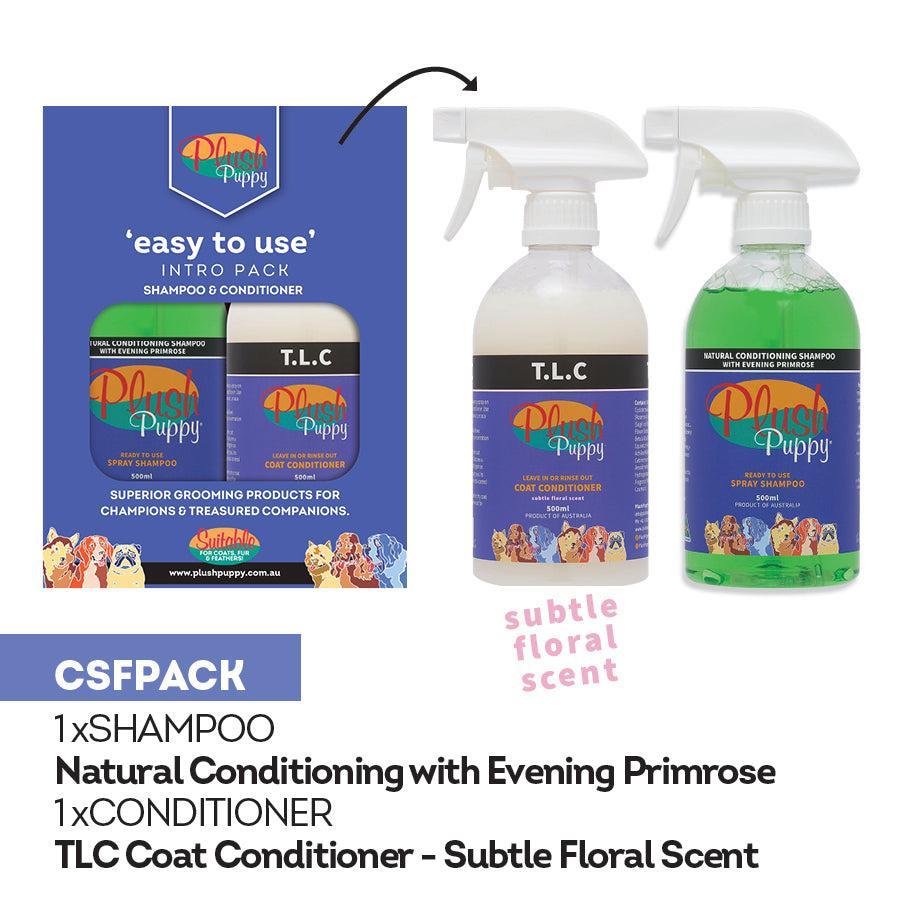 Plush Puppy Shampoo and Conditioner Spray Pack