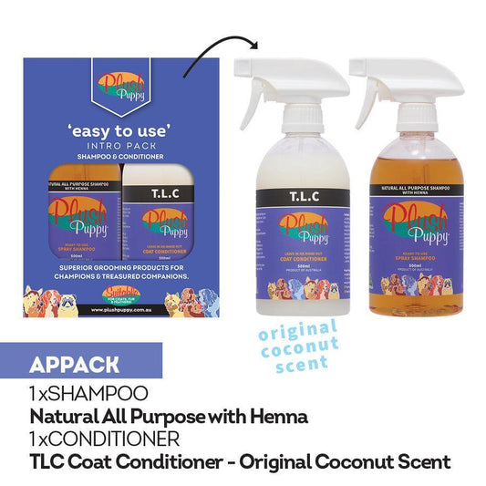 Plush Puppy Shampoo and Conditioner Spray Pack