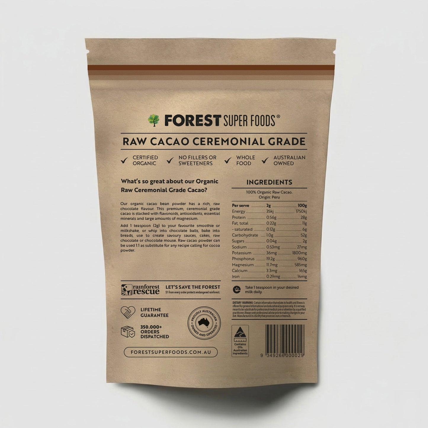 Raw Ceremonial Pure Cacao
