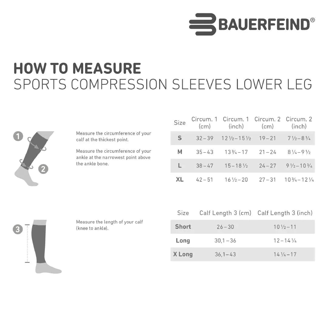 Sports Compression Calf Sleeves (Pair)