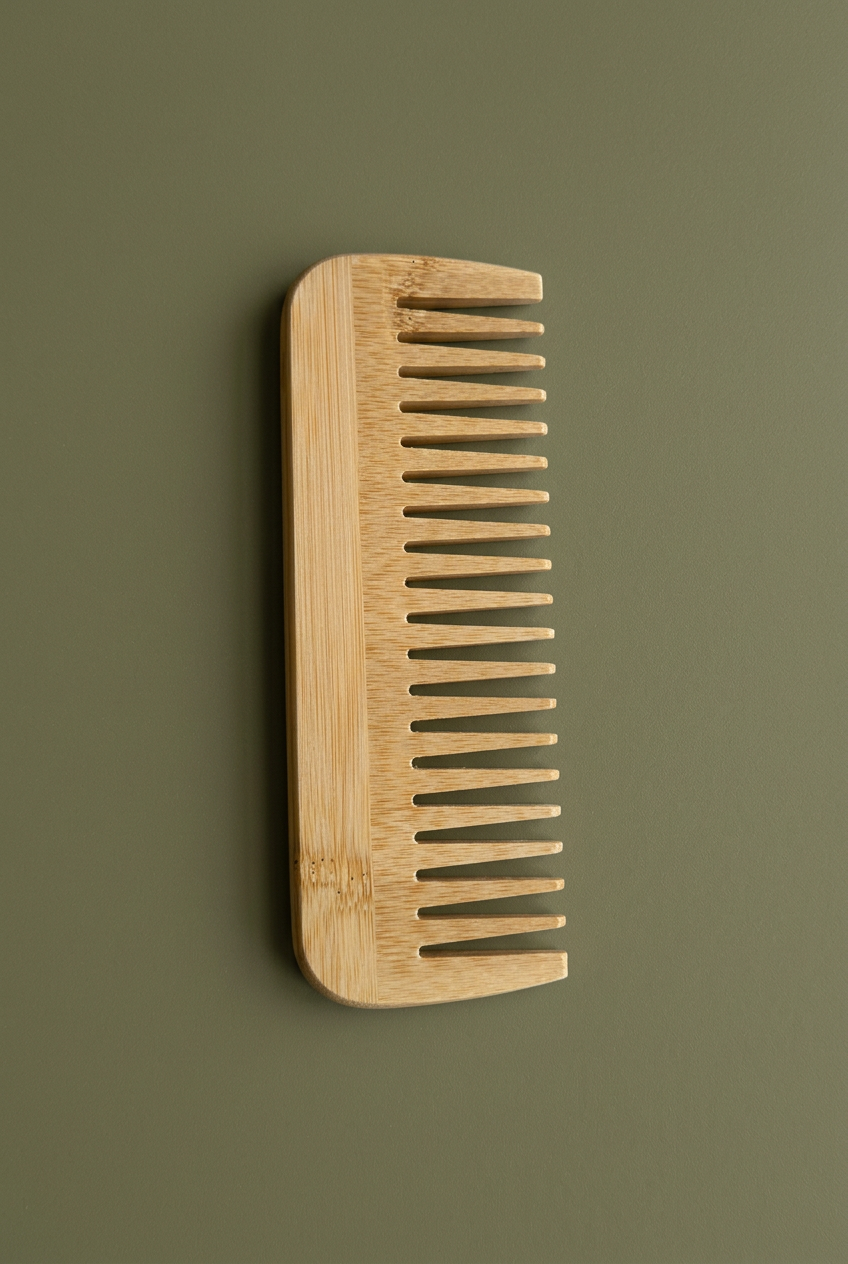 Detangling comb on olive