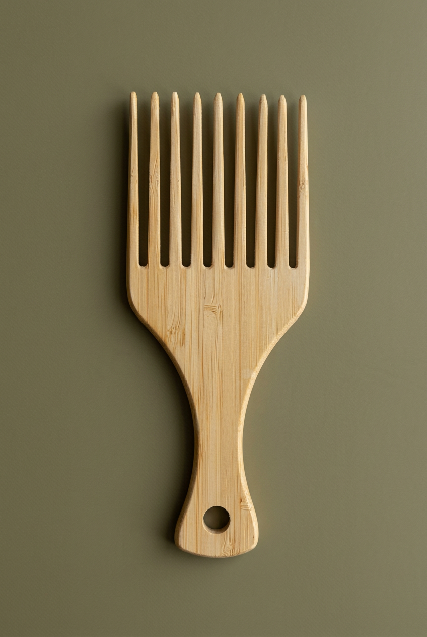 Hair pick on olive