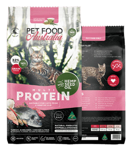Cat dry food with kangaroo, turkey, chicken and ocean fish - product image